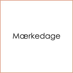 Mærkedage