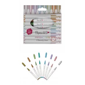 Papermania Metallic Pens 8stk 