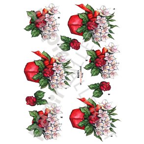 3D Ark Papirgalleriet.dk Blomster 13878