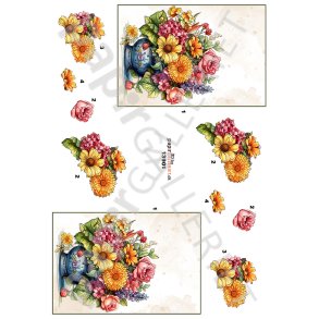 3D By Papirgalleriet.dk - Blomster 13901