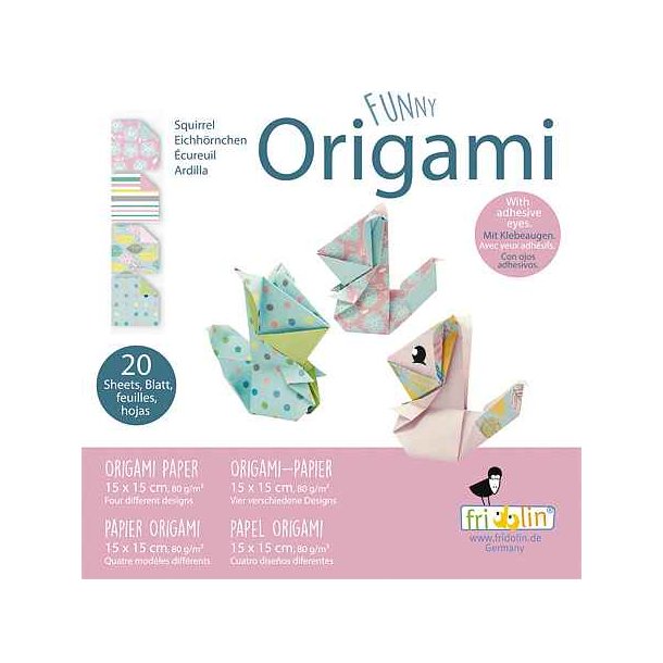 Origami Foldepapir Funny 15x15cm 80g Egern 2020137 Svrhedsgrad Normal