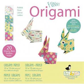 Origami - Foldepapir Funny 15x15 80g Harer 2020129 Svrhedsgrad Normal