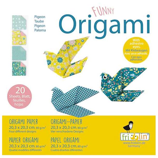 Origami Foldepapir Funny 20,3x20,3 80g Duer 2020135 Svrhedsgrad Normal