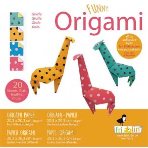 Origami Foldepapir Funny 20,3x20,3cm 80g Giraffer 2020132 Svrhedsgrad Normal