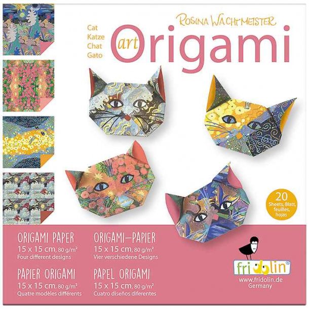 Origami - Foldepapir Art Rosina Wachtmiester 15x15cm 80g Katte 2020141 Svrhedsgrad Normal