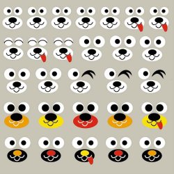 Origami Foldepapir Kids 15x15cm 80g Hunde 2020120