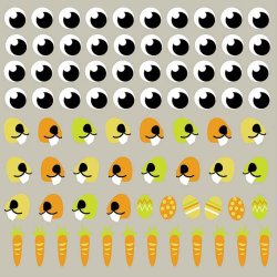 Origami Foldepapir Kids 15x15cm 80g Hare 2020116