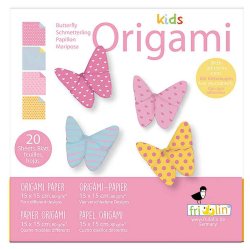 Origami Foldepapir Kids 15x15cm 80g Sommerfugle 2020121