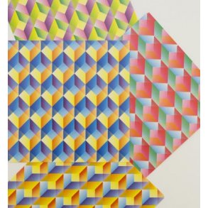 Origami - Foldepapir 15x15cm Cube 36 ark - 4 farver 