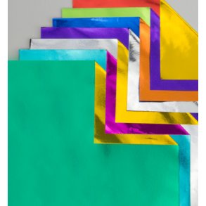 Origami - Foldepapir 15x15cm 2-siddet folie 18 Ark 