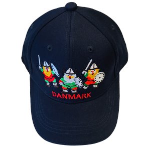 Caps - Brne Caps Med  Broderet Vikinger Navy Bl