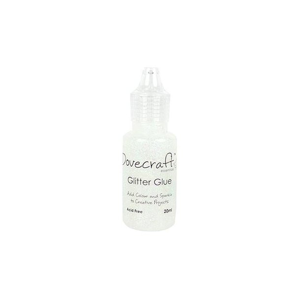 Dovecraft Glitterlim Crystal Hvid 20ml 202091