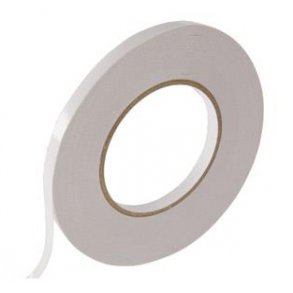 Dobbeltklbende tape Hvid 6mm 50m