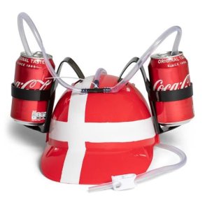 Drikkehjelm Dannebrogs Flag Danmark