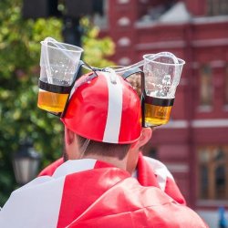 Drikkehjelm Dannebrogs Flag Danmark