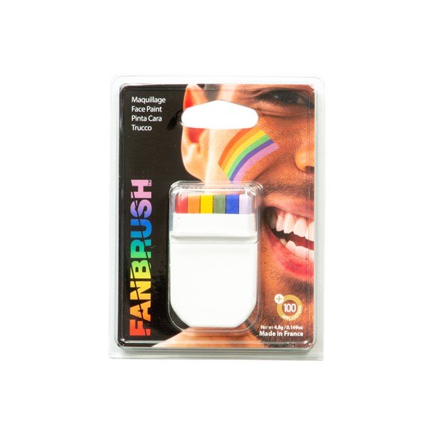 Face Paint Fanbrush Regnbue