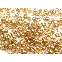 Bordpynt - Dekorations Perlekder 12x1,3m Guld Farvet 