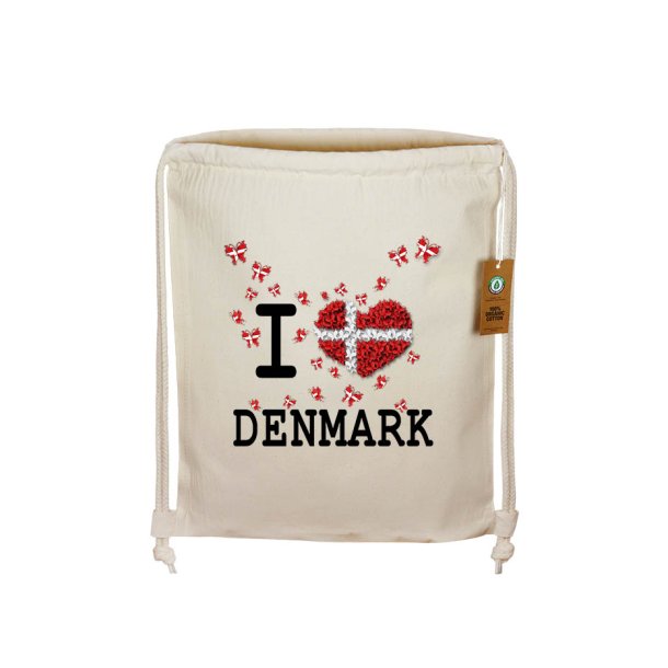 Gymnastikpose kologisk Naturfarvet Bomuld - I Love Danmark