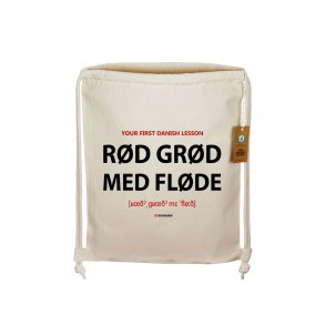 Gymnastikpose kologisk Naturfarvet Bomuld - Rd Grd Med Flde