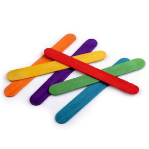 Tr Ispinde Farvet 1.8 x 15cm/50stk