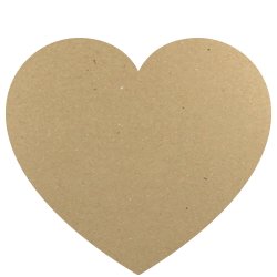 Karton Hjerter Mellem 50 stk - Flere Farver