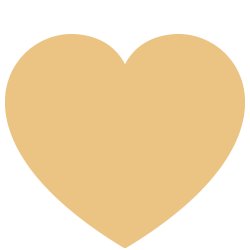 Karton Hjerter Mellem 50 stk - Flere Farver