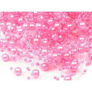 Bordpynt - Dekorations Perlekder 12x1,3m Lyserd 