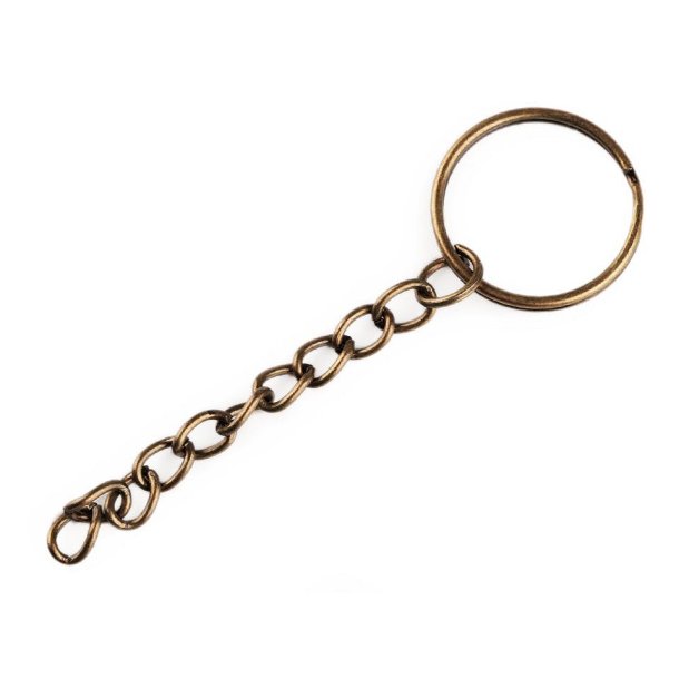 Nglering Med Lnke Messingfarvet 25mm/10stk