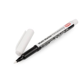 Permanet Marker Hvid 1mm