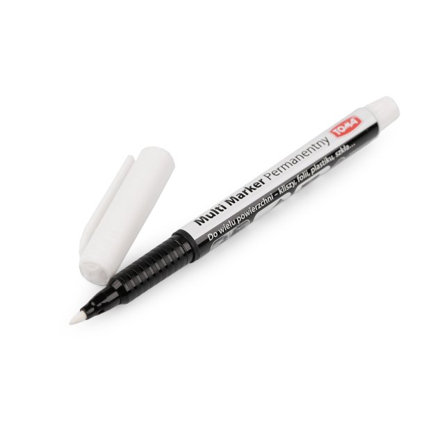 Permanet Marker Hvid 1mm