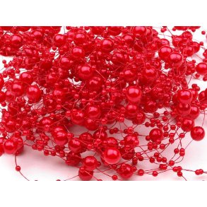 Bordpynt - Dekorations Perlekder 12x1,3m Rd 