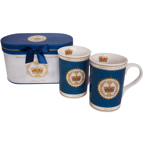 Krus  Gavest 2 Stk Dansk Royal Monarki - Danish Royal Monarchy Kongebl