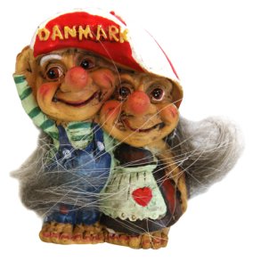 Figur Troldepar Under Danmarks Caps 9cm