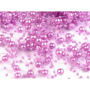 Bordpynt - Dekorations Perlekder 12x1,3m Violet 