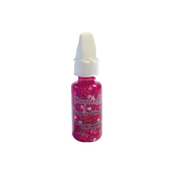 Dovecraft Confetti Glitterlim 20ml Hearts 202081