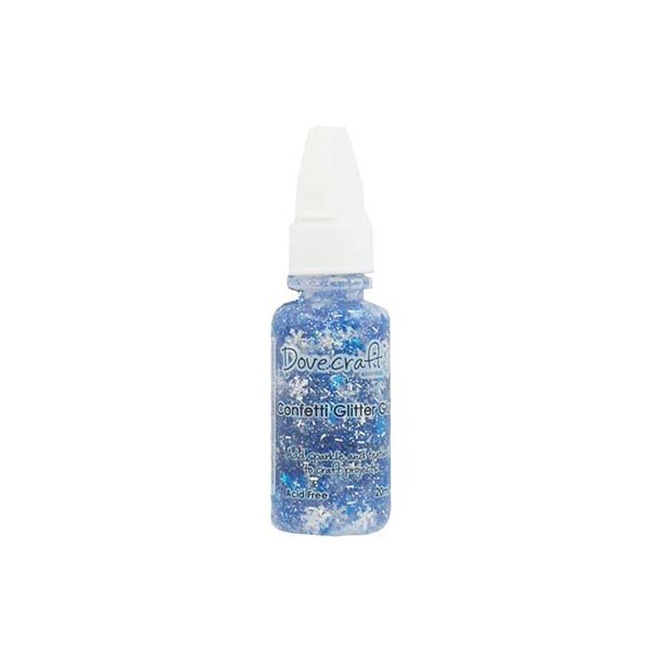 Dovecraft Confetti Glitterlim 20ml SnowFlakes 202085