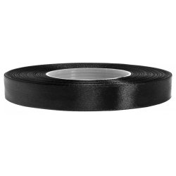 Satinbnd Sort 6-12-25-50 mm x 32m