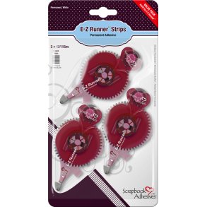 3L Scrapbook Adhesives E-Z Runner - Permanent Strips Refil 3 Stk - 01232