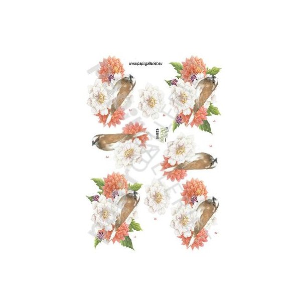 3D Ark Dan-Design BlomsterFugl 12815