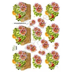 3D Ark Dan-Design BlomserFrugtKurv 12824