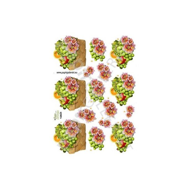 3D Ark Dan-Design BlomserFrugtKurv 12824