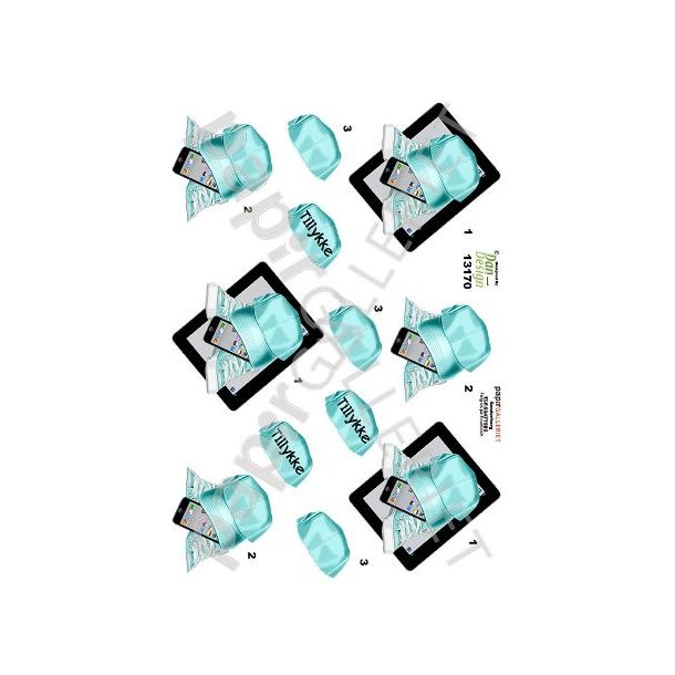 3D Ark Dan-Design Ipad/Mobil Turkis 13170