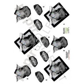 3D Ark Dan-Design iPad/Mobil Sort 13172