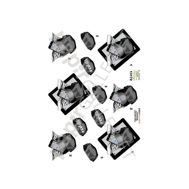 3D Ark Dan-Design iPad/Mobil Sort 13172