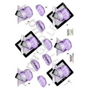 3D Ark Dan-Design iPad/Mobil Lilla 13173