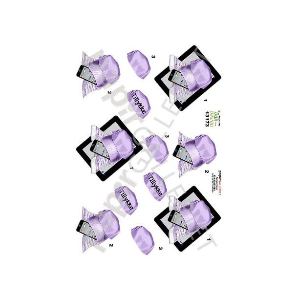 3D Ark Dan-Design iPad/Mobil Lilla 13173