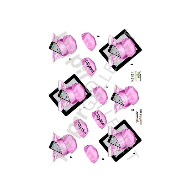 3D Ark Dan-Design iPad/Mobil Pink 13174