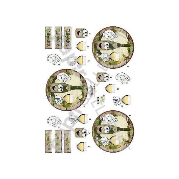 3D Ark Dan-Design Hvidvin 13179