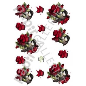 3D Ark Dan-Design Blomsterfugl 13220