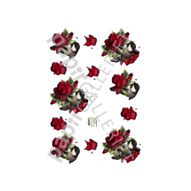 3D Ark Dan-Design Blomsterfugl 13220